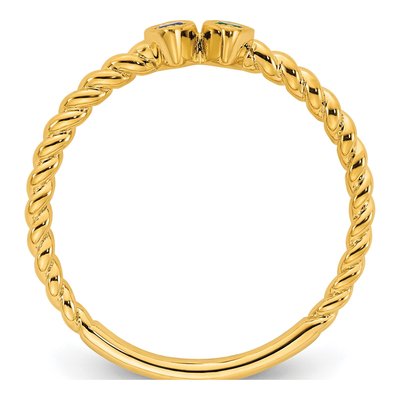 14K Yellow Gold Mother's Ring – view 3
