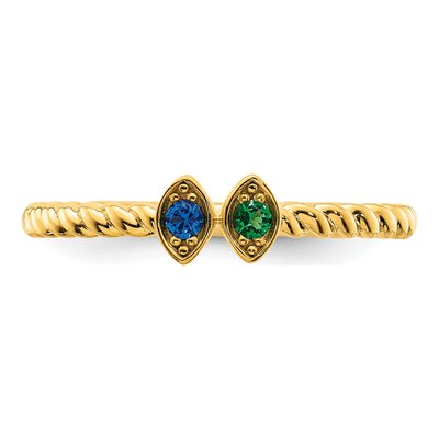 14K Yellow Gold Mother's Ring – view 5