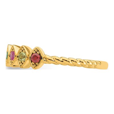 14K Yellow Gold Mother's Ring – view 4