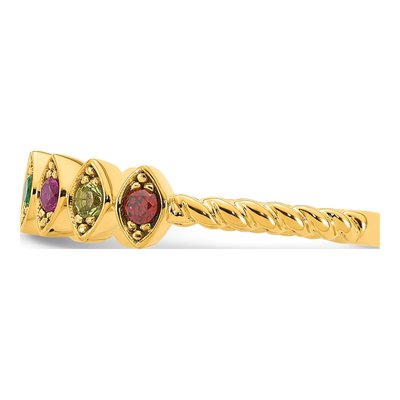 14K Yellow Gold Mother's Ring – view 4