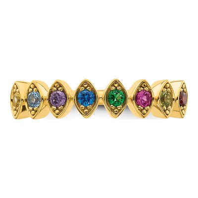 14K Yellow Gold Mother's Ring – view 5