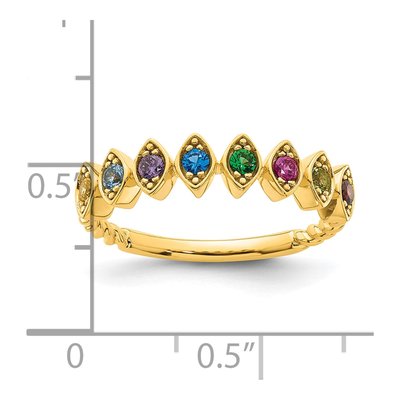 14K Yellow Gold Mother's Ring – view 6