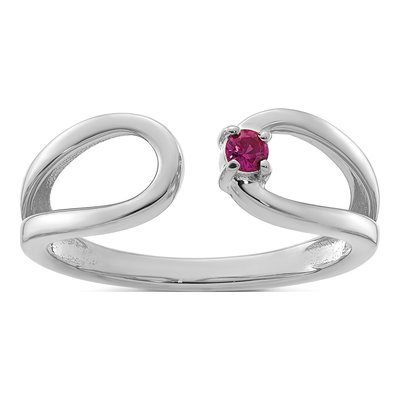 14K White Gold Mother's Wrap Ring Mounting – view 2
