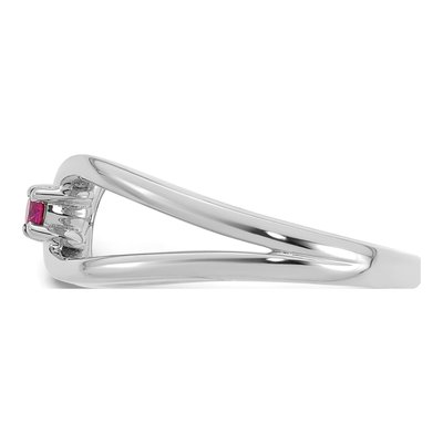 14K White Gold Mother's Wrap Ring Mounting – view 4