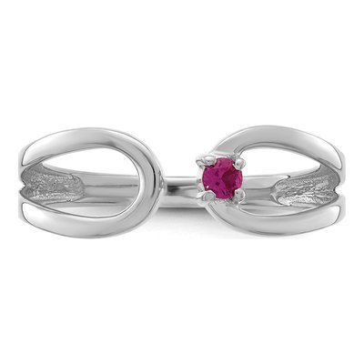 14K White Gold Mother's Wrap Ring Mounting – view 5