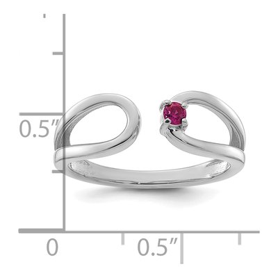 14K White Gold Mother's Wrap Ring Mounting – view 6