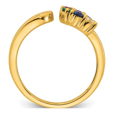 14K Yellow Gold Mother's Ring Mounting – view 3
