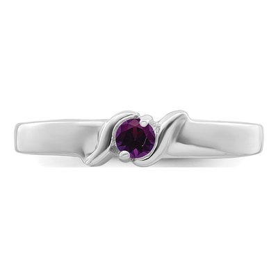 Sterling Silver or 14K White Gold Personalized Mother's Ring – view 5