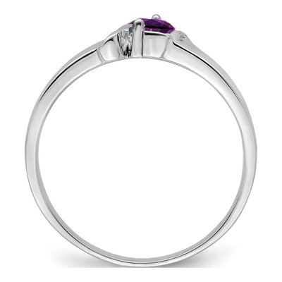 14K White Gold 1-Stone Mother's Ring Mounting – view 3