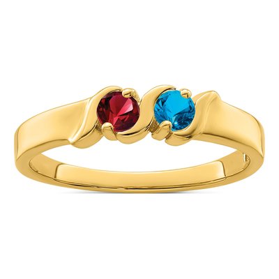 14K Yellow Gold Family Mother's Ring – view 2