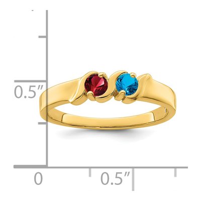 14K Yellow Gold Family Mother's Ring – view 6