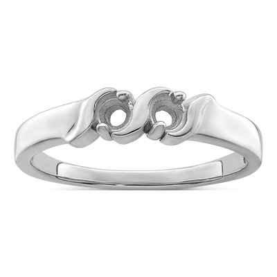 Sterling Silver Personalized 2-Stone Mother's Ring – view 7