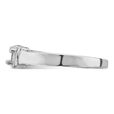 14K White Gold 2-Stone Mother's Ring Mounting – view 3