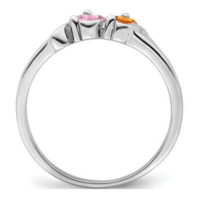 14K White Gold Customizable Family Mother's Ring – view 2