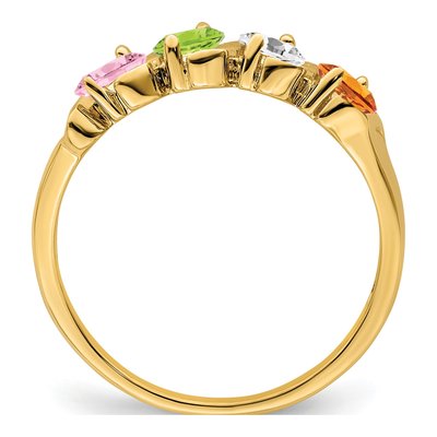 14K Yellow Gold Family Mother's Ring – view 3