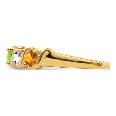 14K Yellow Gold Family Mother's Ring – view 4