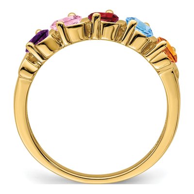 14K Yellow Gold Custom Family Ring – view 3