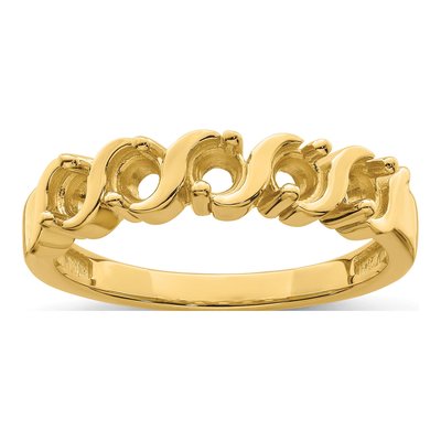 14K Yellow Gold Custom Family Ring – view 7