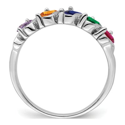 Sterling Silver 5-Stone Mother's Ring – view 3