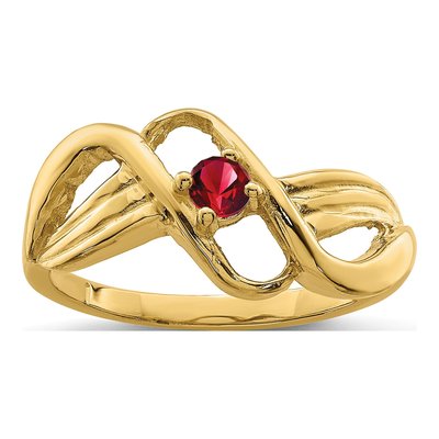 14K Yellow Gold Mother's Ring – view 2