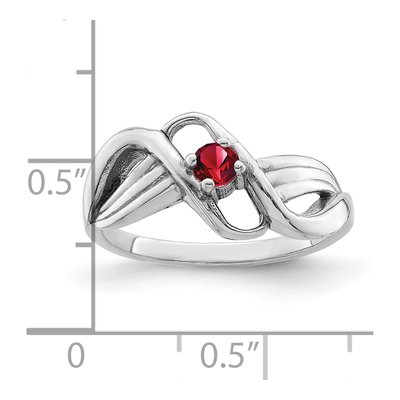 Sterling Silver Personalized Mother's Ring – view 6
