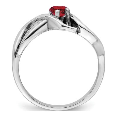 14K White Gold Family Birthstone Mother's Ring – view 2