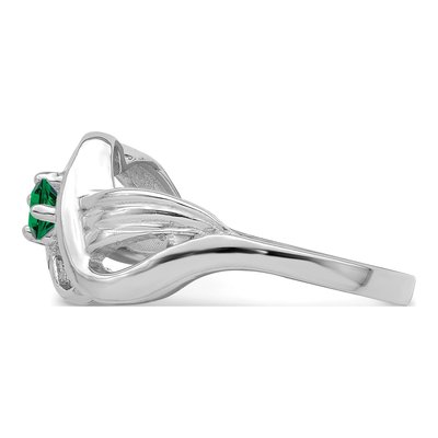 14K White Gold Family Birthstone Mother's Ring – view 3