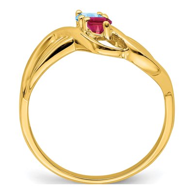 14K Yellow Gold Family Ring – view 3