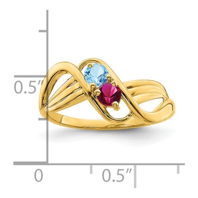 14K Yellow Gold Family Ring – view 6