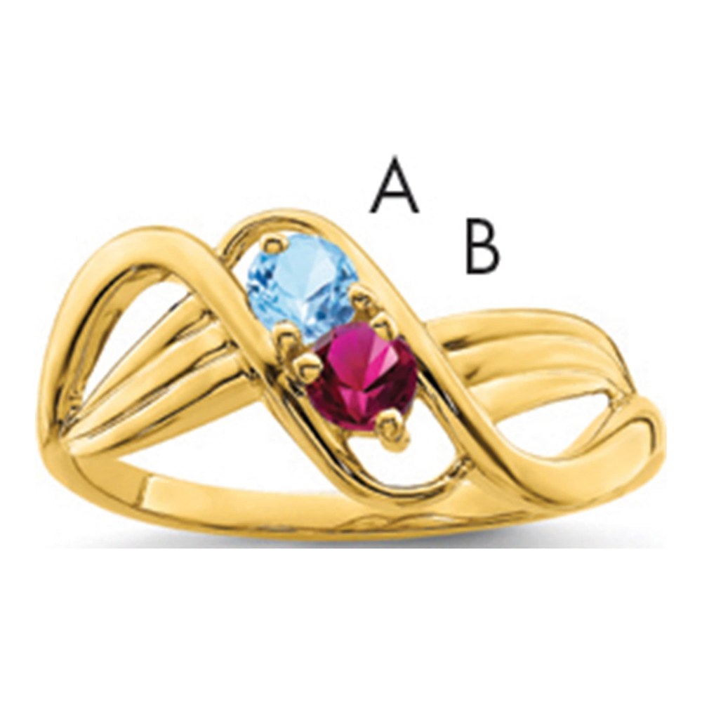 14K Yellow Gold Family Ring