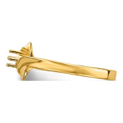 14K Yellow Gold Mother's Ring Mounting – view 2