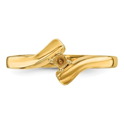 14K Yellow Gold Mother's Ring Mounting – view 3