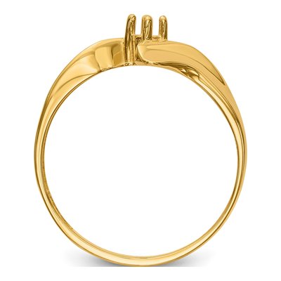 14K Yellow Gold Mother's Ring Mounting – view 4