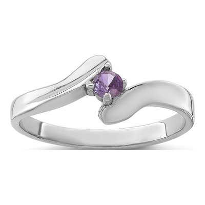 Sterling Silver or 14K White Gold Personalized Family Ring Mounting – view 2