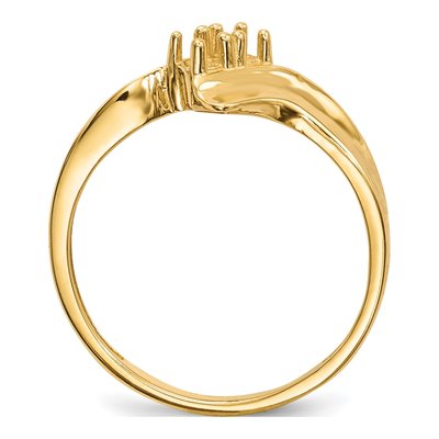 14K Yellow Gold 2-Stone Mother's Ring Mounting – view 8