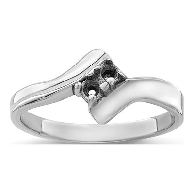 Sterling Silver or 14K White Gold Family Ring – view 7