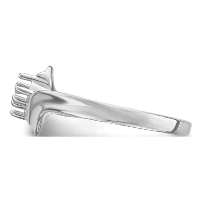 14K White Gold 2-Stone Mother's Ring Mounting – view 8