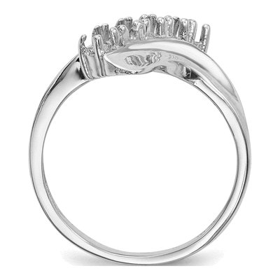 14K White Gold 5-Stone Mother's Ring Mounting – view 8