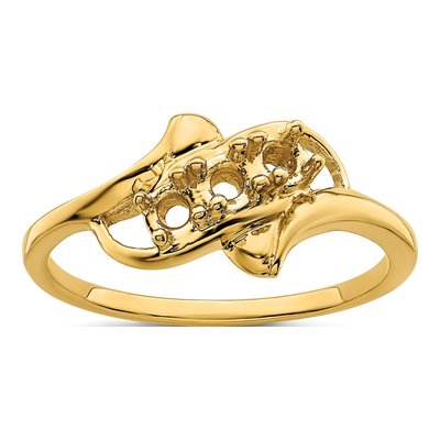 14K Yellow Gold 3-Stone Mother's Ring – view 7