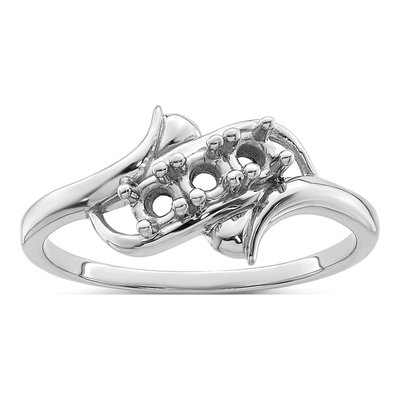 Sterling Silver 3-Stone Mother's Ring – view 6