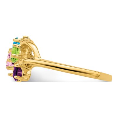 14K Yellow Gold 4-Stone Mother's Ring – view 4