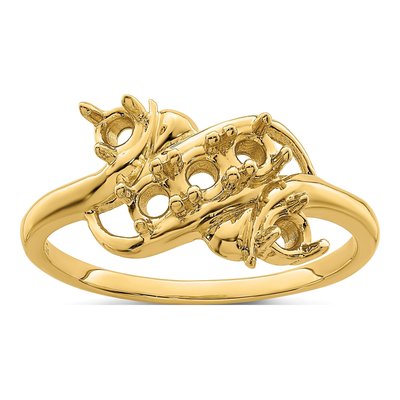 14K Yellow Gold 5-Stone Mother's Ring – view 7