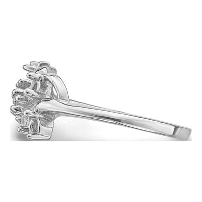 14K White Gold 5-Stone Mother's Ring Mounting – view 7