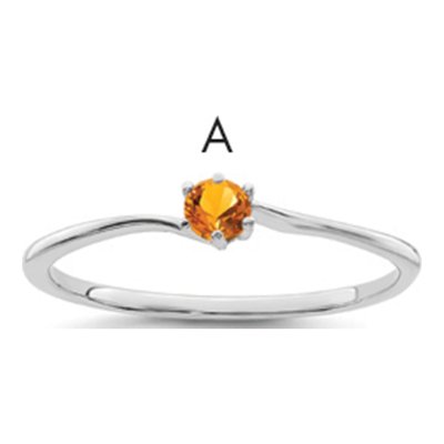 14K White Gold Family Ring – view 6