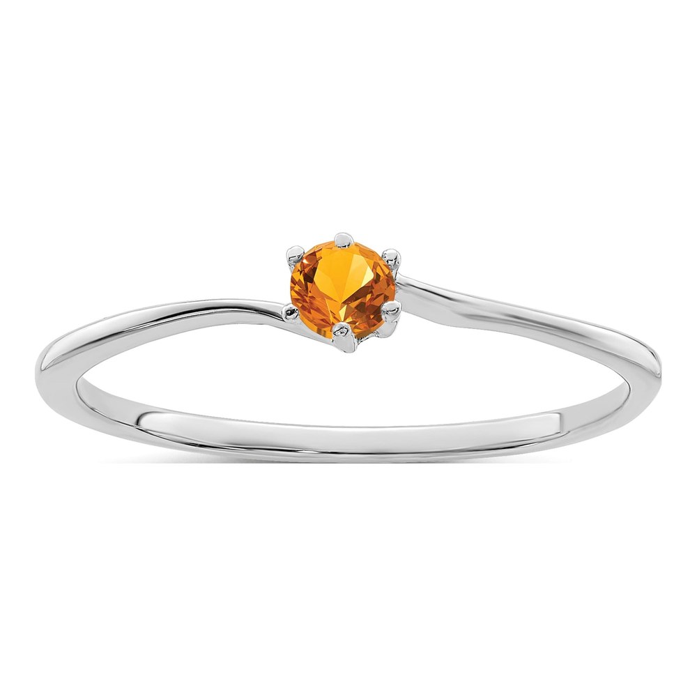 14K White Gold Family Ring