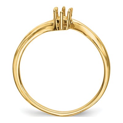 14K Yellow Gold 2-Stone Mother's Ring Mounting – view 8