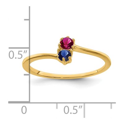 14K Yellow Gold Family Mother's Ring – view 6