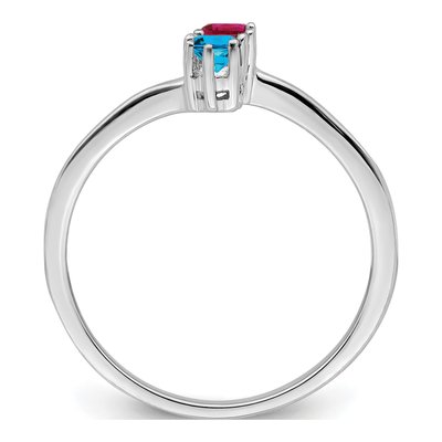 14K White Gold Family Ring – view 2