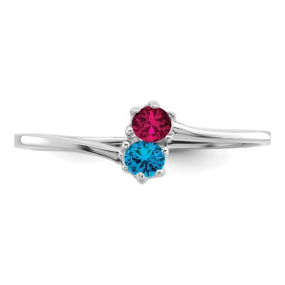 14K White Gold Family Ring – view 5
