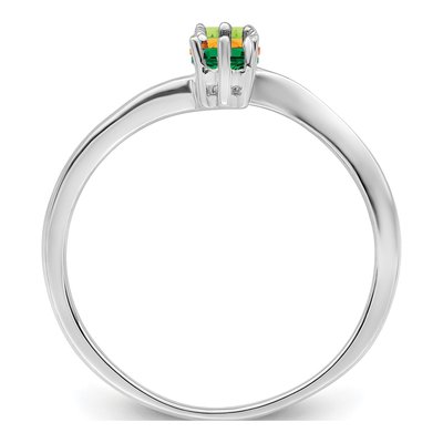 14K White Gold 3-Stone Mother's Ring – view 2